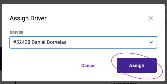 Assign/UnAssign a Driver Feature — illustration